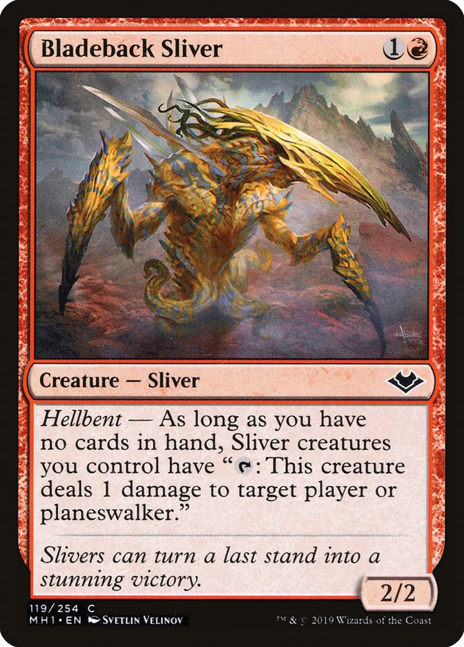 Bladeback Sliver [Modern Horizons] | Silver Goblin