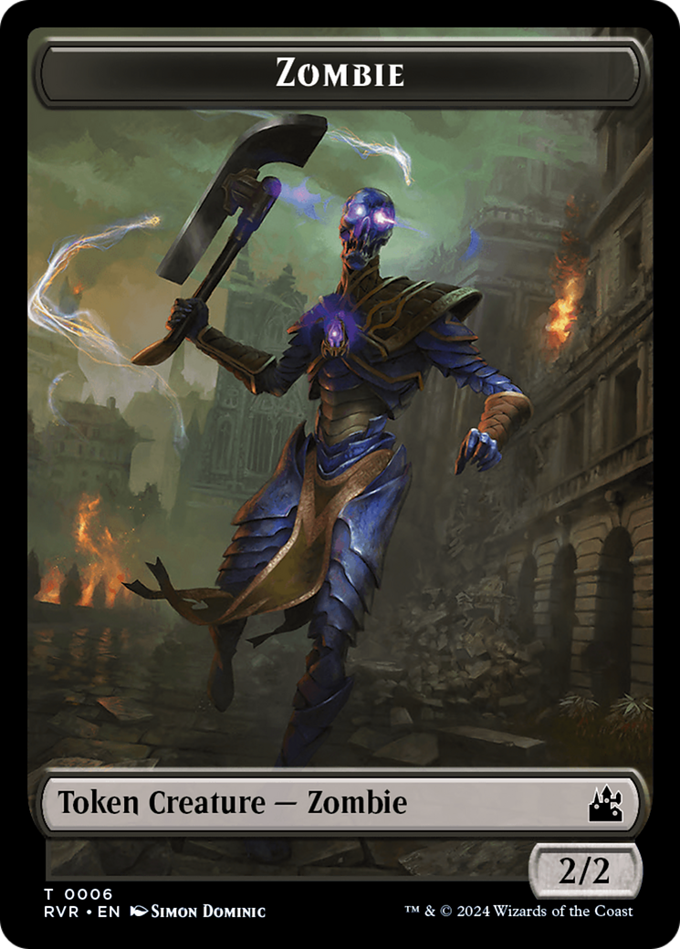 Bird // Zombie Double-Sided Token [Ravnica Remastered Tokens] | Silver Goblin