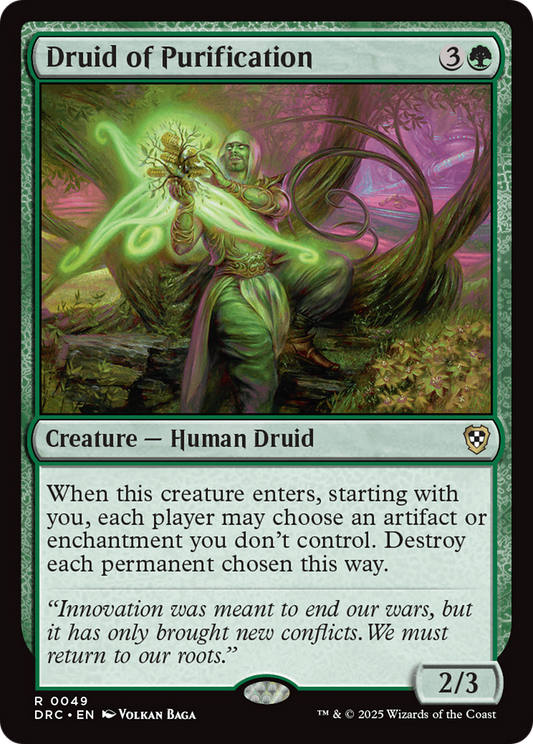 Druid of Purification (049) - Commander: Aetherdrift