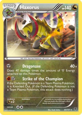 Haxorus (69/101) [Black & White: Plasma Blast] Reverse Holofoil