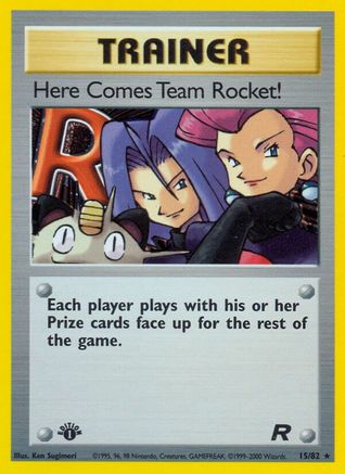 Here Comes Team Rocket! (15) (1st Edition) Holofoil - Team Rocket