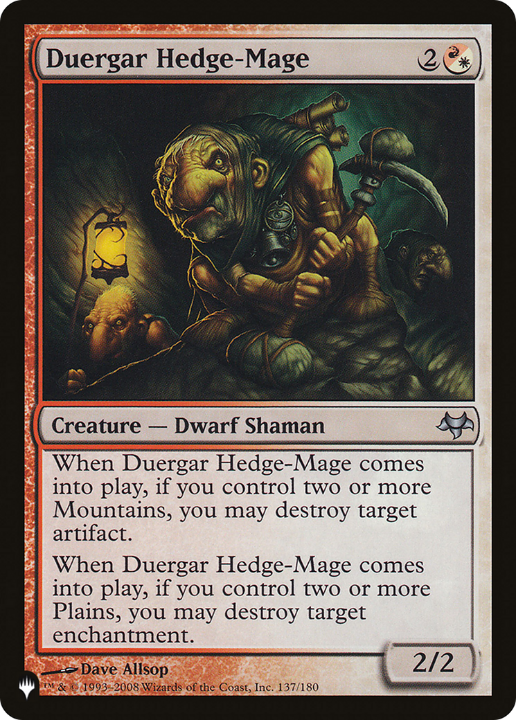 Duergar Hedge-Mage [The List] | Silver Goblin