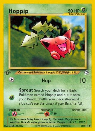 Hoppip (61/111) [Neo Genesis 1st Edition] | Silver Goblin