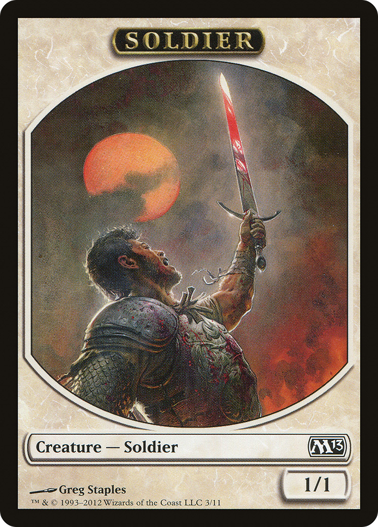 Soldier Token [Magic 2013 Tokens] | Silver Goblin