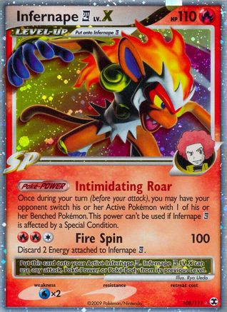 Infernape LV.X (108/111) [Platinum: Rising Rivals] | Silver Goblin