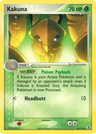 Kakuna (36/112) [EX: FireRed & LeafGreen] | Silver Goblin