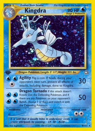 Kingdra (8) 1st Edition Holofoil - Neo Genesis
