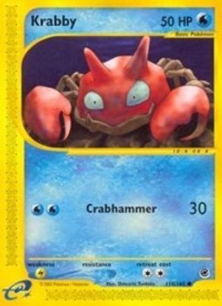 Krabby (115/165) [Expedition: Base Set] | Silver Goblin