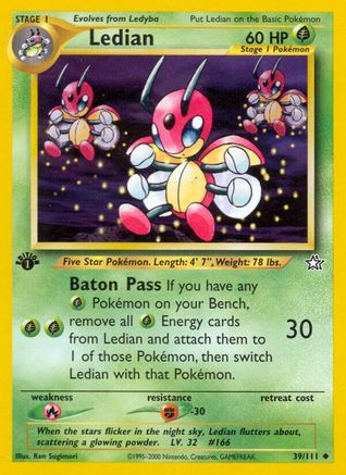 Ledian (39/111) [Neo Genesis Unlimited] | Silver Goblin