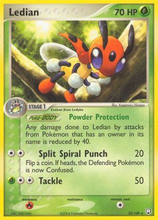 Ledian (23/109) (Stamped) [EX: Team Rocket Returns] | Silver Goblin