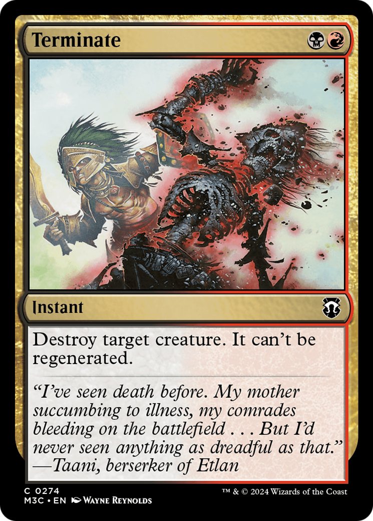 Terminate (Ripple Foil) [Modern Horizons 3 Commander] | Silver Goblin