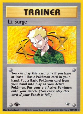 Lt. Surge (101) (101) 1st Edition - Gym Heroes