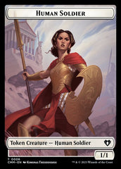 Elemental (0037) // Human Soldier Double-Sided Token [Commander Masters Tokens] | Silver Goblin