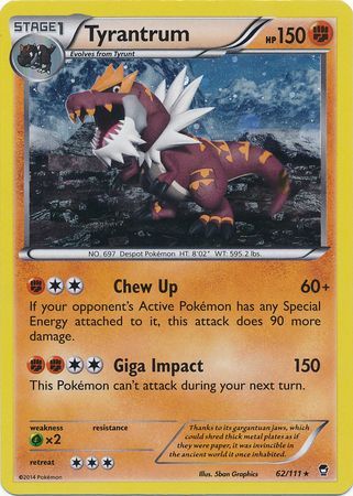 Tyrantrum (62/111) (Cosmos Holo) [XY: Furious Fists] | Silver Goblin