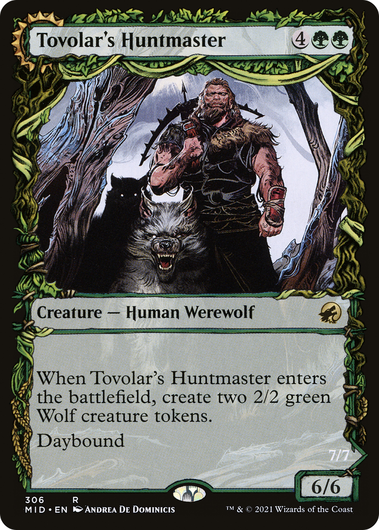 Tovolar's Huntmaster // Tovolar's Packleader (Showcase Equinox) [Innistrad: Midnight Hunt] | Silver Goblin