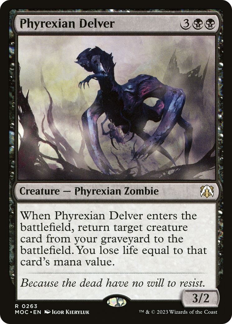 Phyrexian Delver [March of the Machine Commander] | Silver Goblin