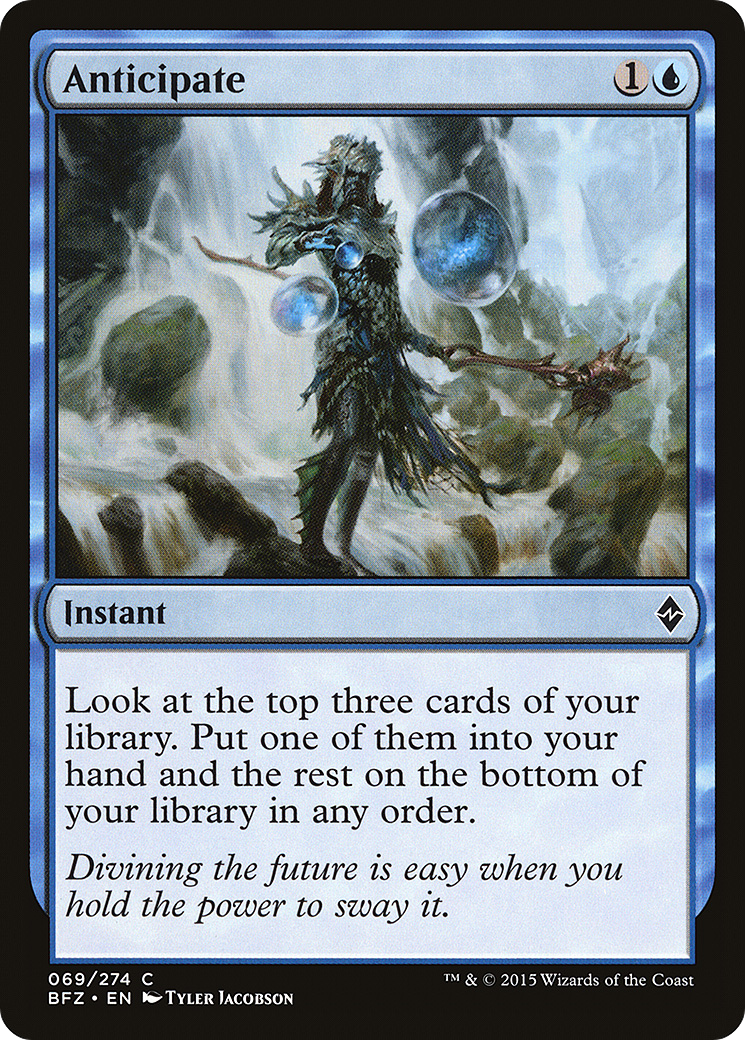 Anticipate [Battle for Zendikar] Foil