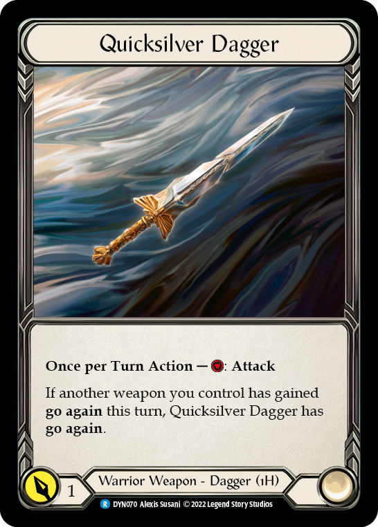 Quicksilver Dagger [DYN070] (Dynasty)  Rainbow Foil | Silver Goblin