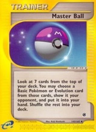 Master Ball (143/165) [Expedition: Base Set] | Silver Goblin