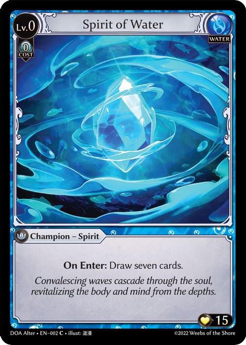 Spirit of Water (002) [Dawn of Ashes: Alter Edition] Foil