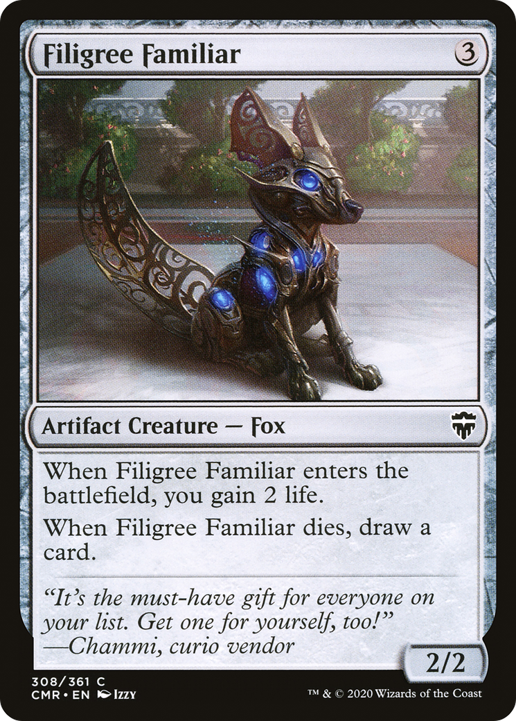 Filigree Familiar [Commander Legends] | Silver Goblin