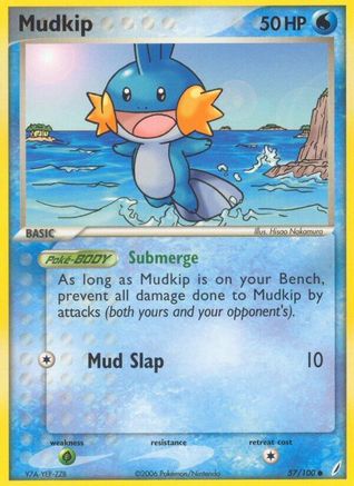 Mudkip (57/100) [EX: Crystal Guardians] | Silver Goblin