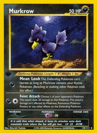 Murkrow (24) 1st Edition - Neo Genesis