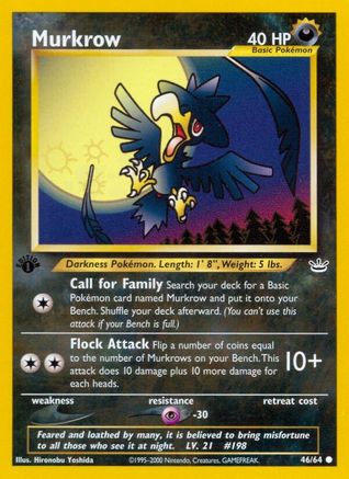 Murkrow (46) 1st Edition - Neo Revelation