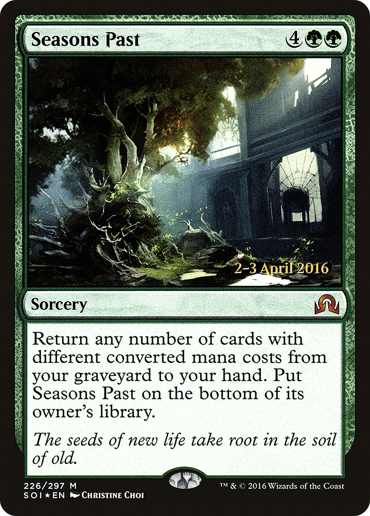 Seasons Past [Shadows over Innistrad Prerelease Promos] | Silver Goblin