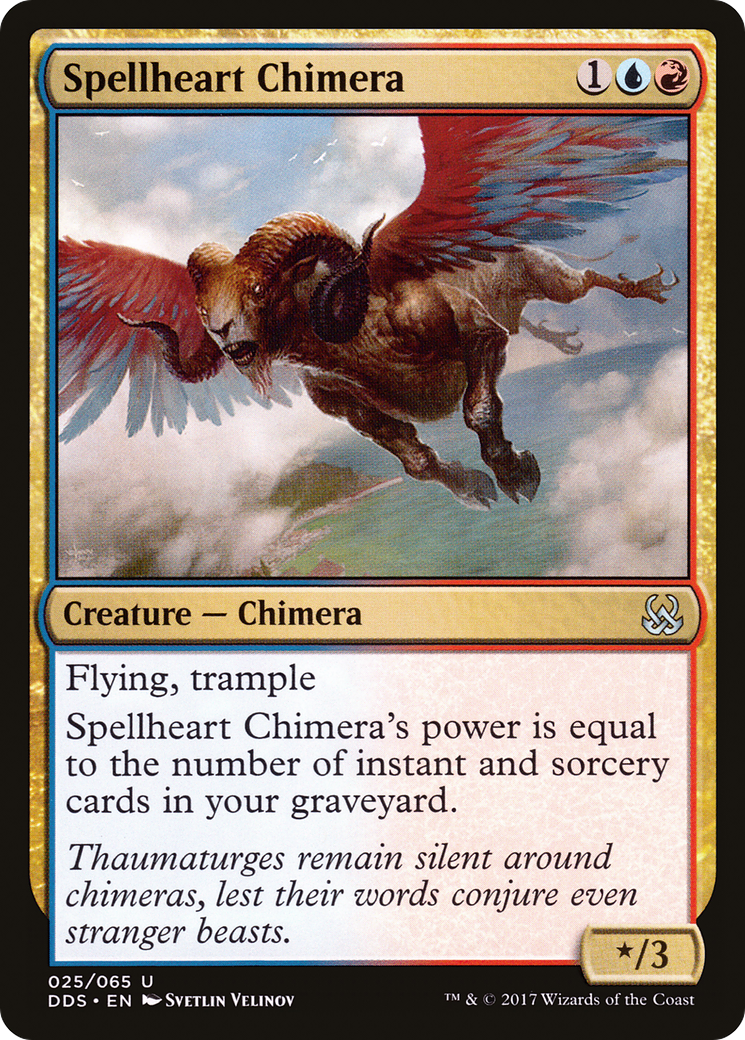 Spellheart Chimera [Duel Decks: Mind vs. Might] | Silver Goblin