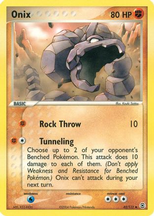 Onix (42/112) [EX: FireRed & LeafGreen] | Silver Goblin