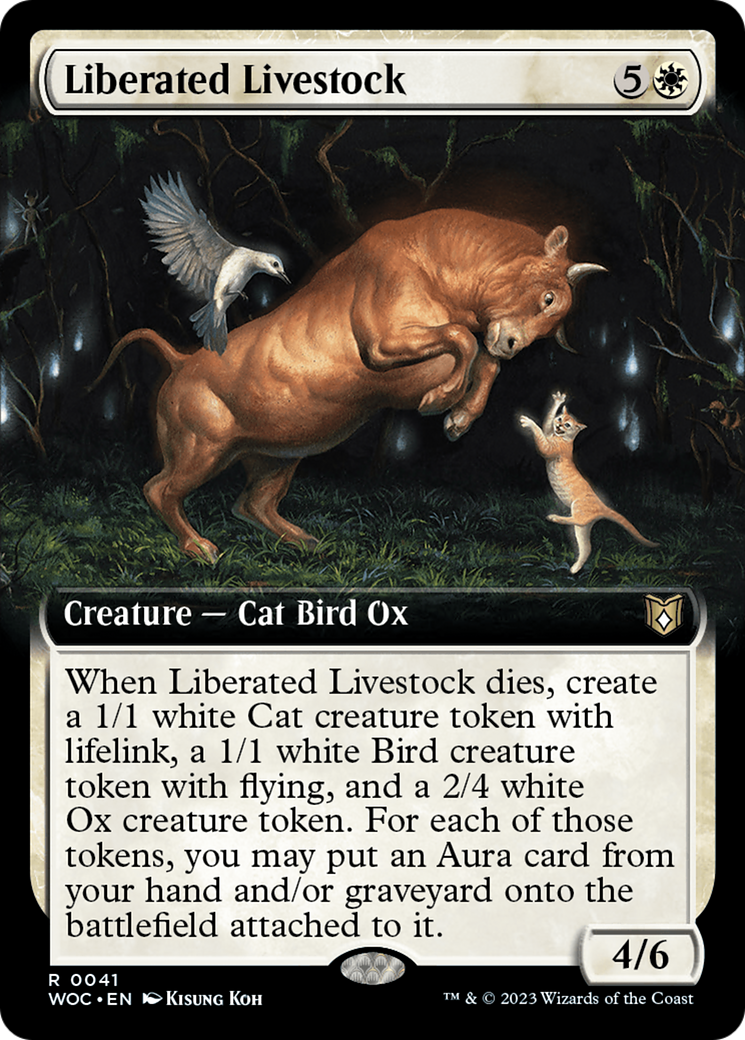 Liberated Livestock (Extended Art) [Wilds of Eldraine Commander] | Silver Goblin