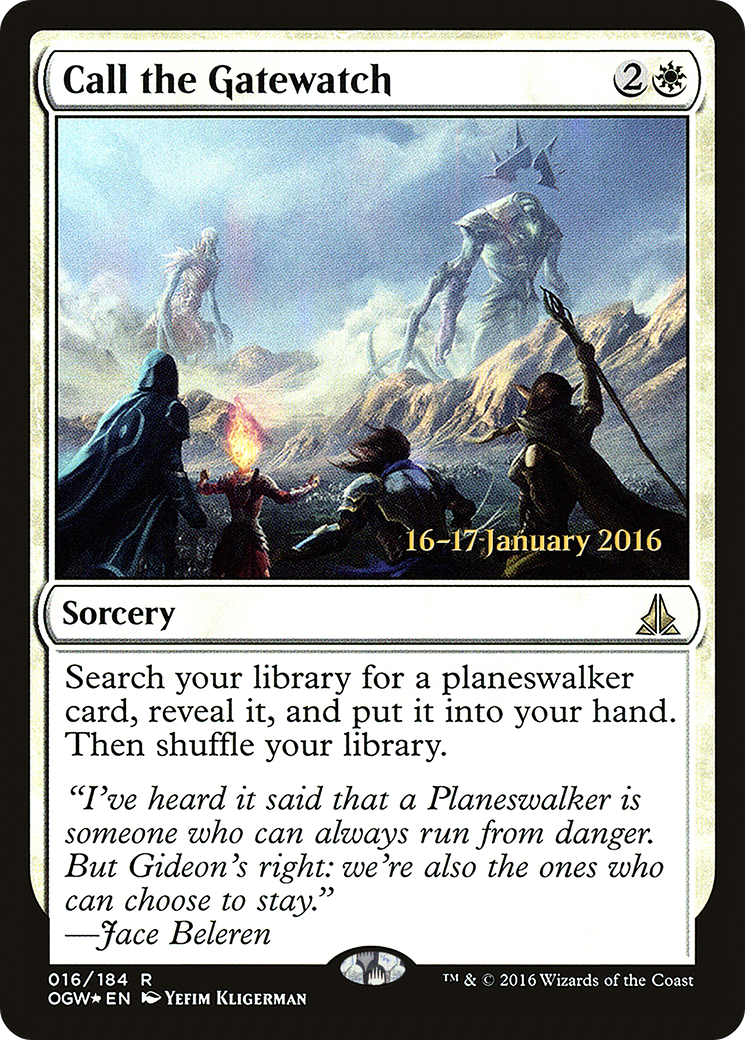 Call the Gatewatch [Oath of the Gatewatch Prerelease Promos] | Silver Goblin