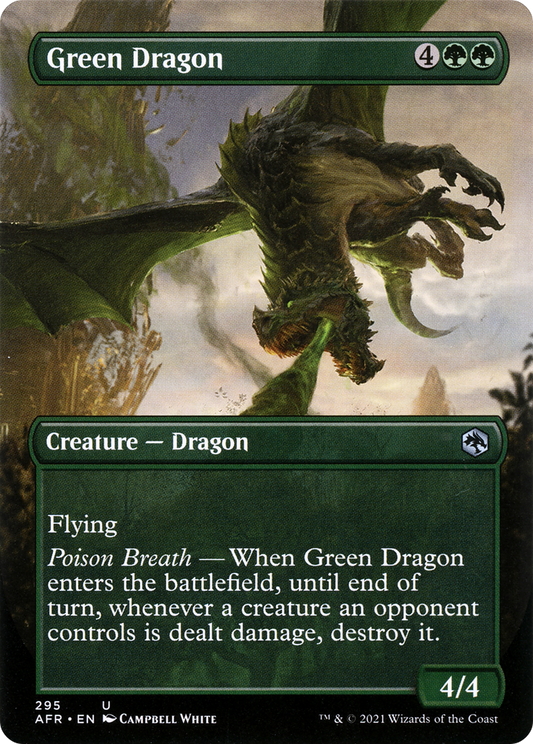 Green Dragon (Borderless Alternate Art) [Dungeons & Dragons: Adventures in the Forgotten Realms]