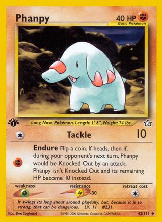 Phanpy (43) 1st Edition - Neo Genesis