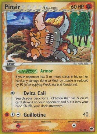 Pinsir (9/101) (Delta Species) (Stamped) [EX: Dragon Frontiers]