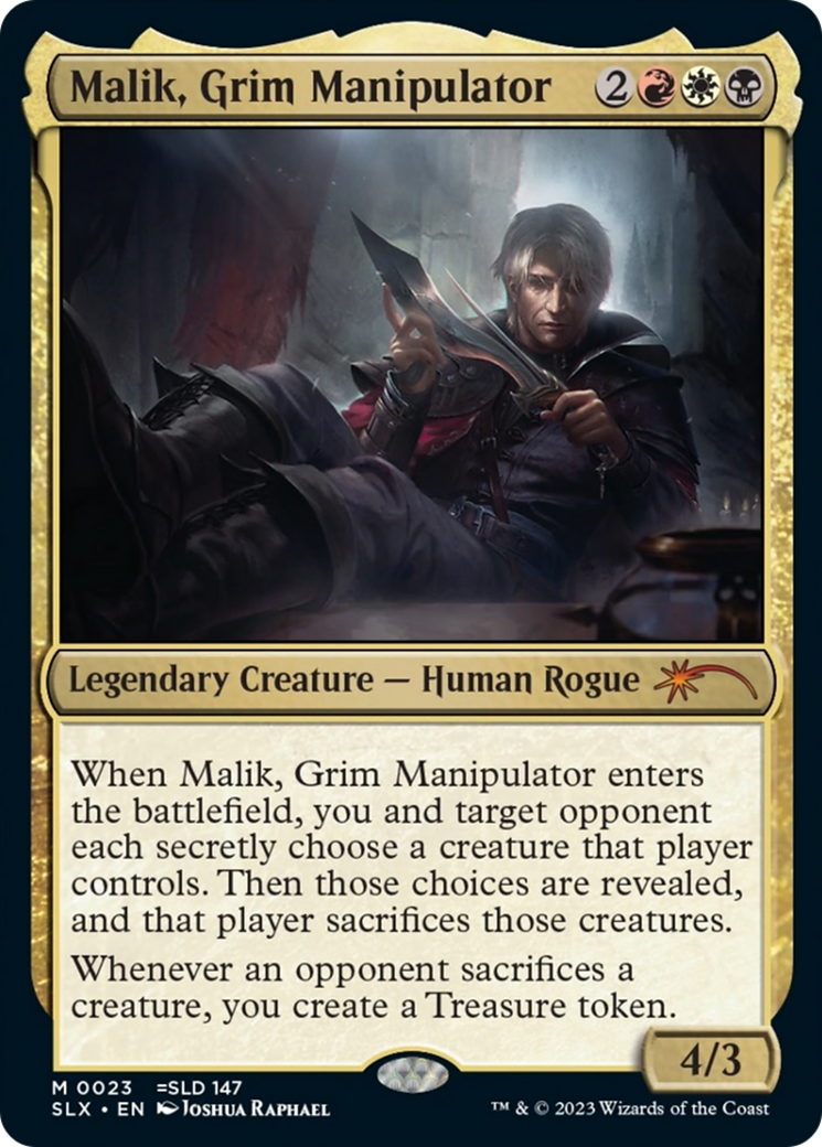 Malik, Grim Manipulator [Secret Lair: Universes Within] | Silver Goblin