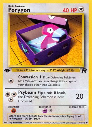 Porygon (48) (1st Edition) - Team Rocket