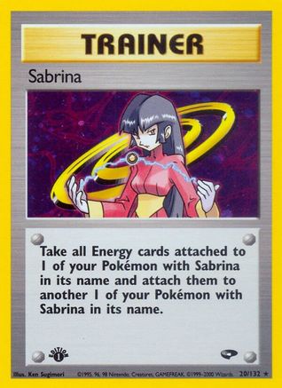 Sabrina (20) (1st Edition) Holofoil - Gym Challenge