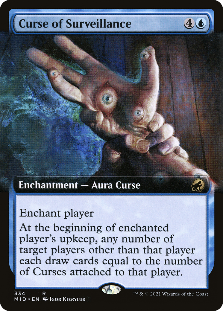 Curse of Surveillance (Extended Art) [Innistrad: Midnight Hunt] | Silver Goblin