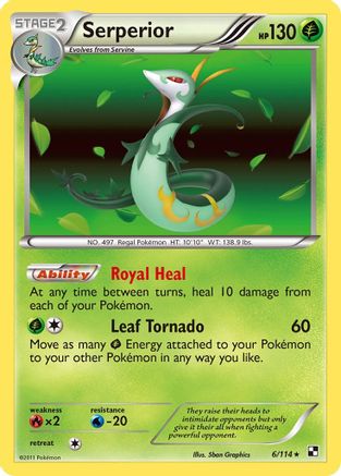 Serperior (6) Holofoil - Black and White