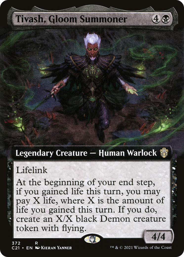 Tivash, Gloom Summoner (Extended Art) [Commander 2021]