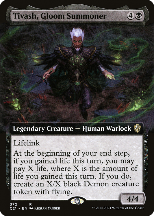 Tivash, Gloom Summoner (Extended Art) [Commander 2021]