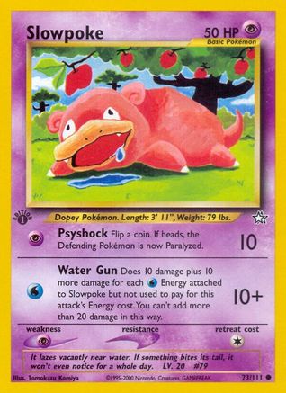 Slowpoke (73) 1st Edition - Neo Genesis