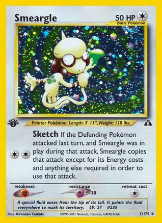 Smeargle (11) (11) 1st Edition Holofoil - Neo Discovery