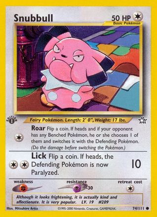 Snubbull (74) 1st Edition - Neo Genesis