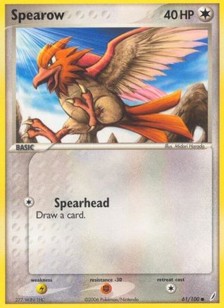 Spearow (61/100) [EX: Crystal Guardians] | Silver Goblin