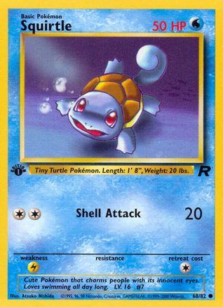 Squirtle (68) (1st Edition) - Team Rocket