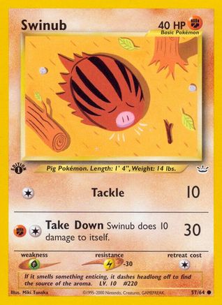 Swinub (57) 1st Edition - Neo Revelation