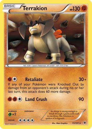 Terrakion (73/101) [Black & White: Noble Victories] | Silver Goblin